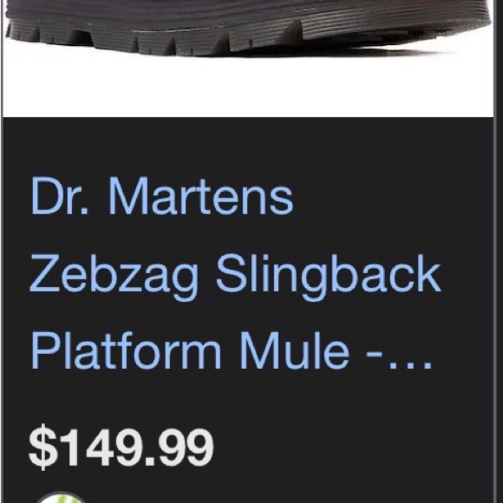 Dr. Martens Black Zebzag Slingback Suede Slip-Ons Mules - Picture 7 of 7